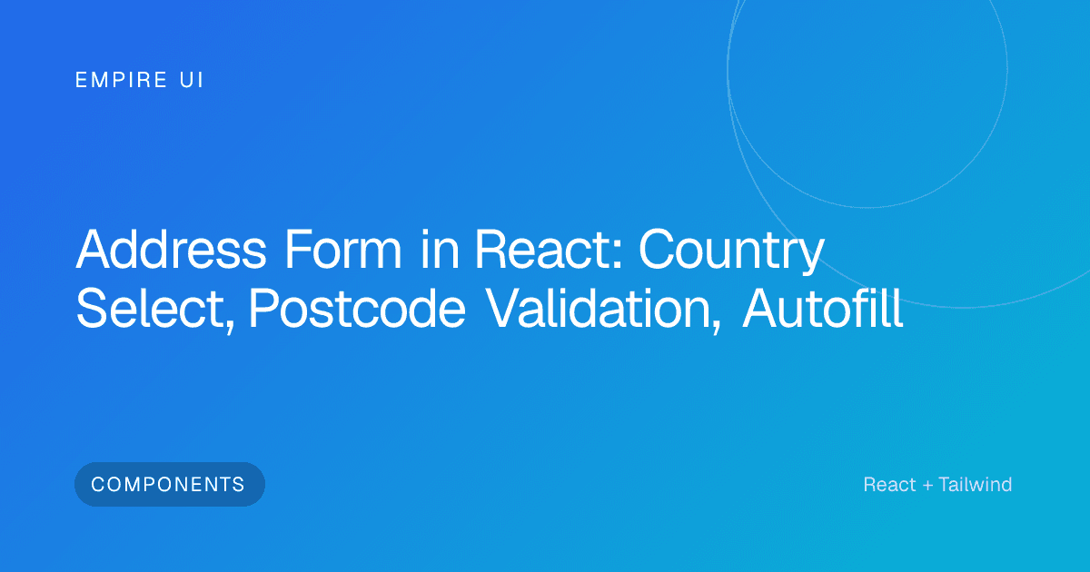 Developer writing React address form code on a laptop screen