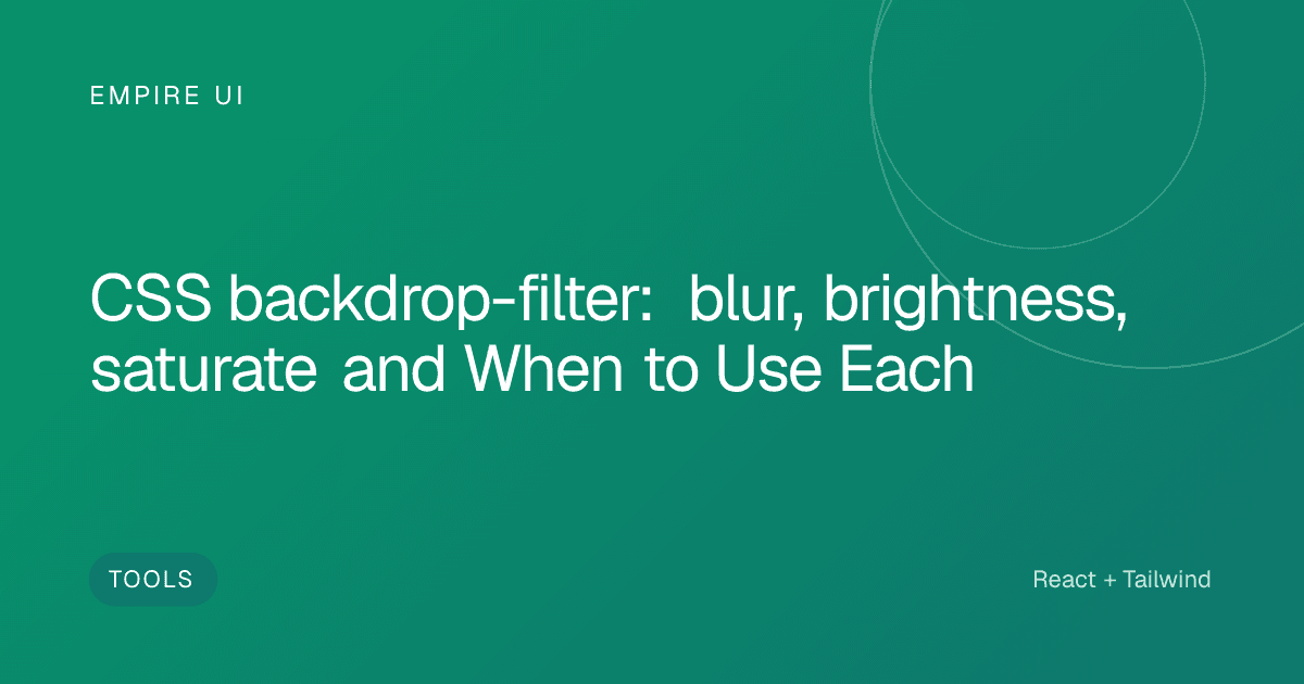 Frosted glass UI panel with colorful blurred background gradient behind it