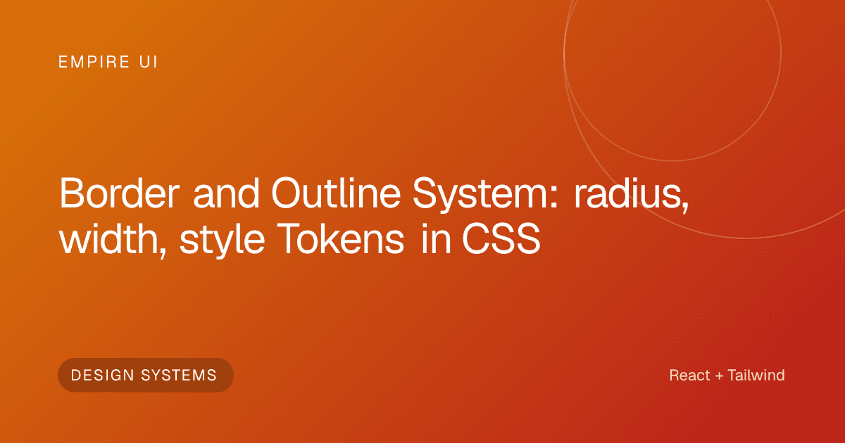 geometric CSS border design system token grid layout