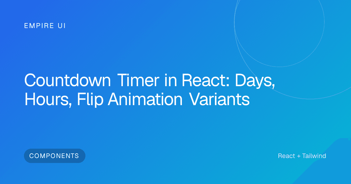 Code editor screen showing React timer component with animation code