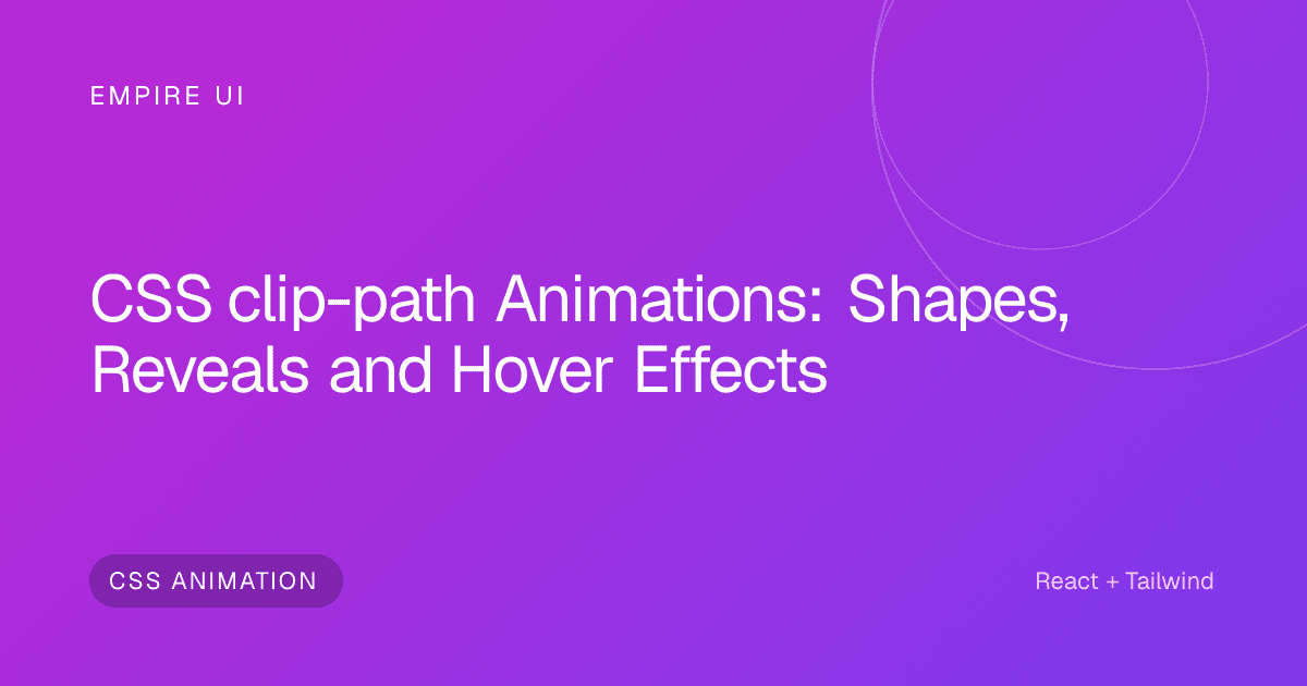 Abstract geometric shapes with sharp CSS polygon clipping effects on screen