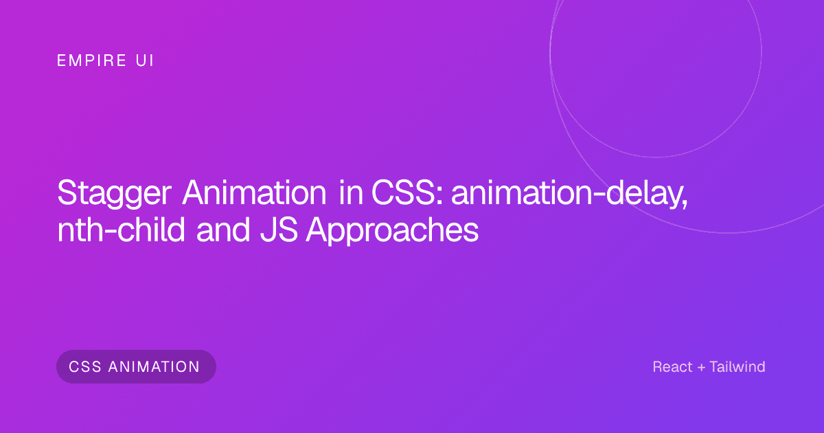 cascading motion blur lights representing sequential stagger animation timing