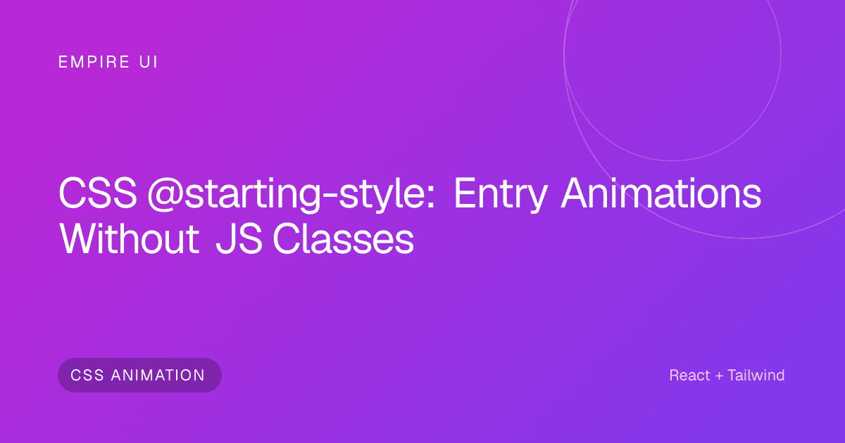 Abstract colorful CSS animation gradient blur entry effect