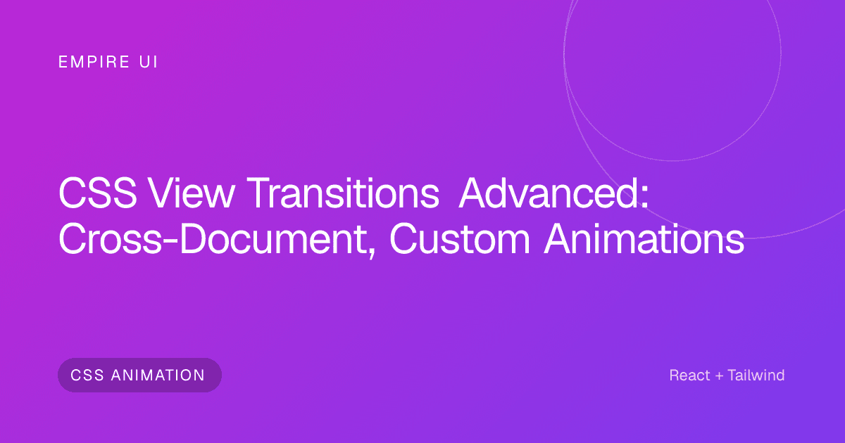 abstract flowing gradient animation representing CSS page transitions
