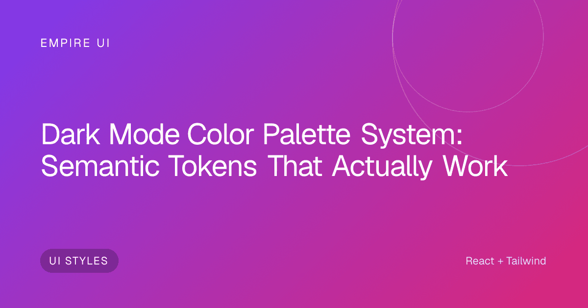 Dark monitor screen showing colorful UI palette swatches