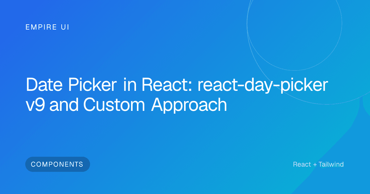 Developer working on a React date picker component on a laptop screen