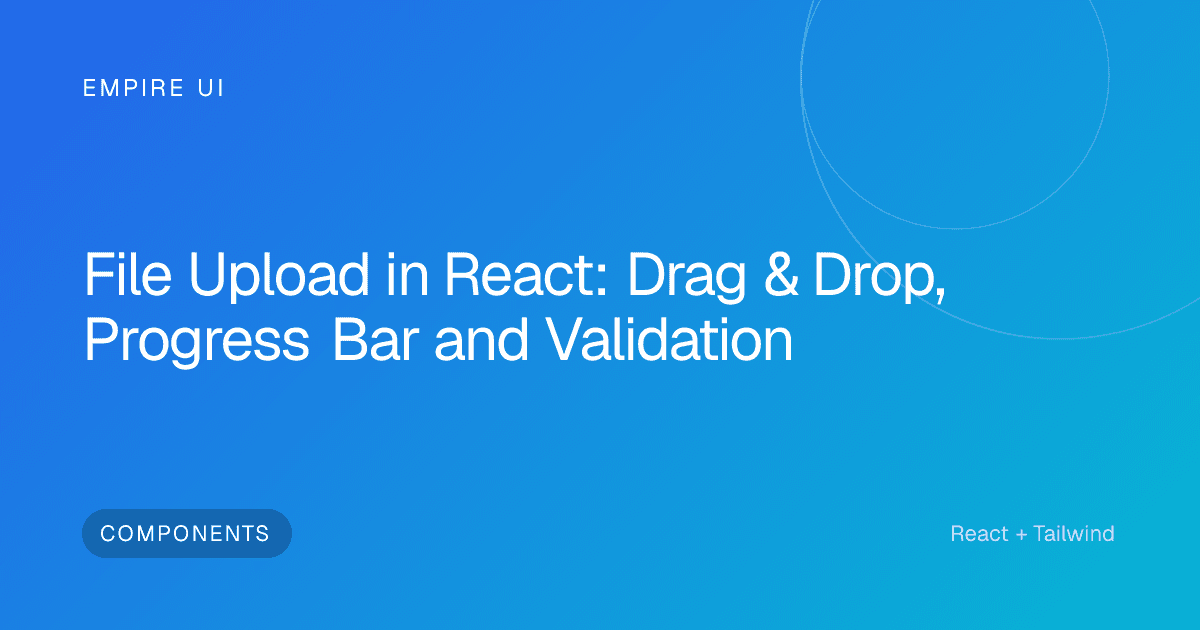 Developer coding a React file upload component on a laptop screen