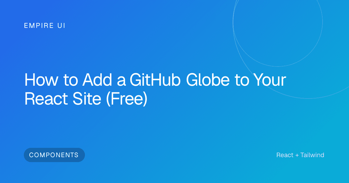globe 3D React WebGL