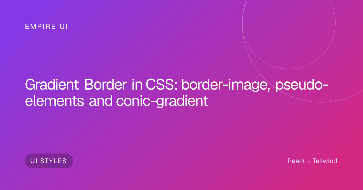 colorful gradient stripes on a dark background showing CSS border effects
