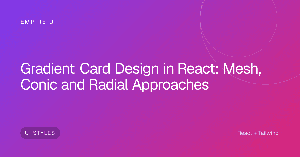 Colorful gradient card design on a dark background with vibrant hues