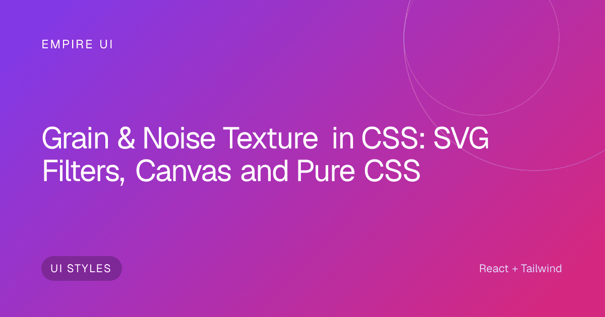 Abstract grainy noise texture on dark background for UI design