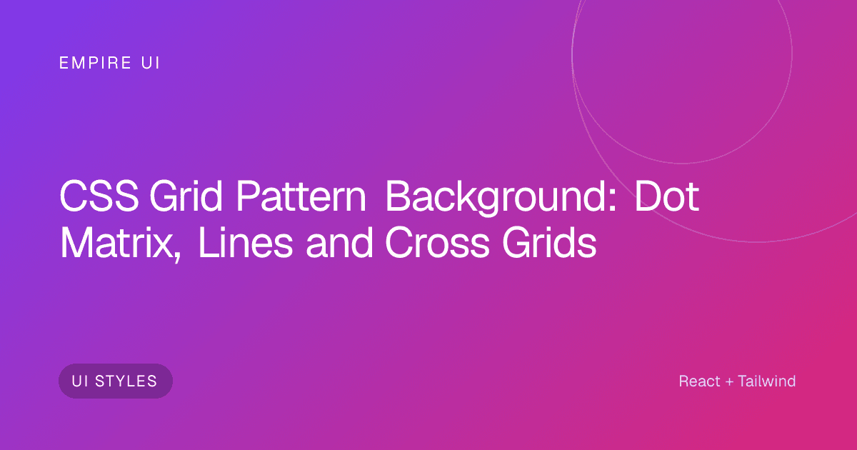 abstract CSS grid dot matrix pattern on dark background