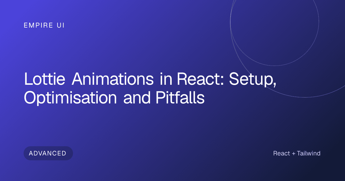 Colorful abstract motion graphics representing JSON-driven animation in a React app