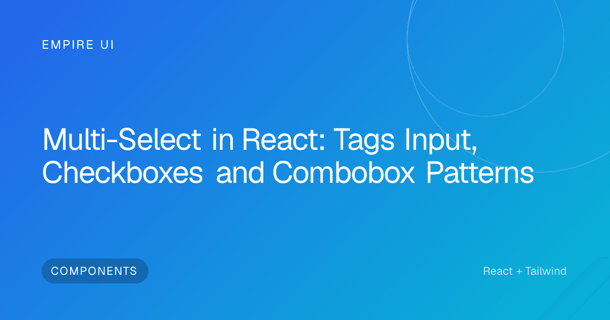 Code editor showing React component with multi-select dropdown interface