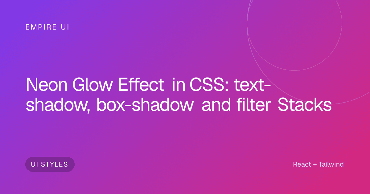Vivid neon purple and cyan glow light effects on dark background