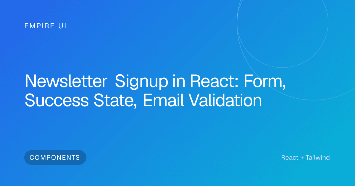 developer coding a React email signup form on monitor