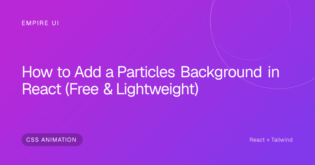 particle animation background web