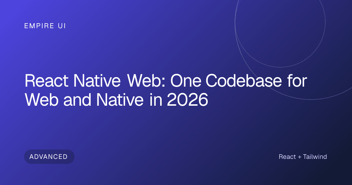 Abstract gradient representing cross-platform React Native Web development flow