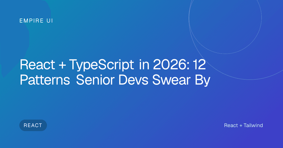 Developer typing React TypeScript code on a laptop screen