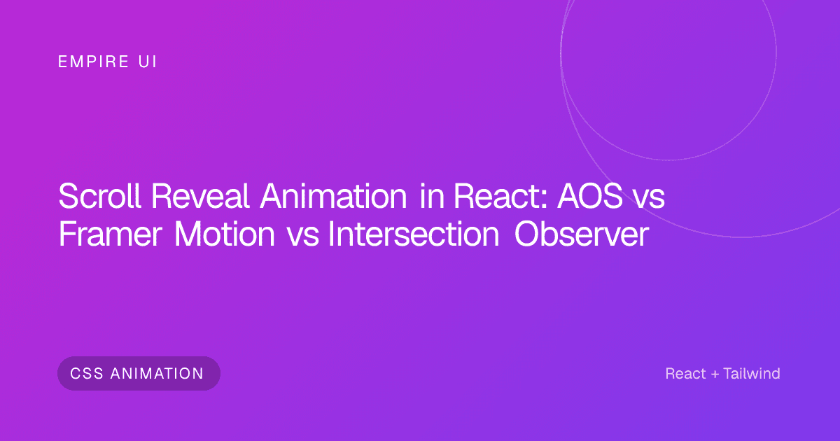 Abstract colorful gradient representing scroll animation transitions in React