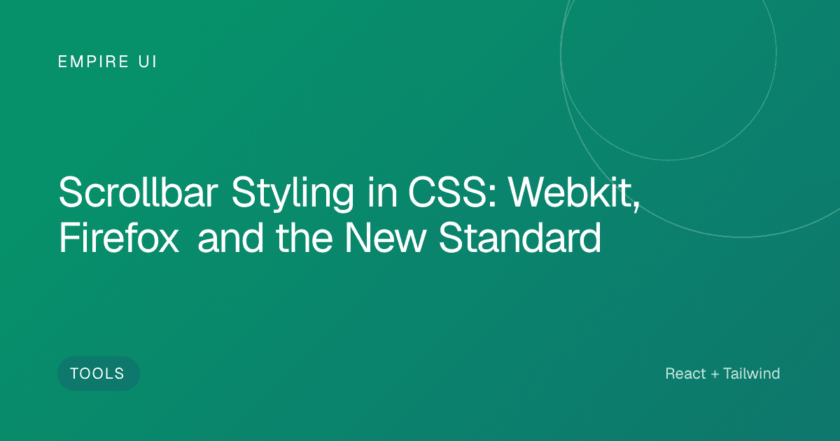 Developer styling a browser scrollbar with CSS custom properties on a dark monitor