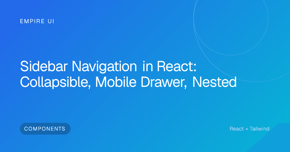 Dark UI layout with sidebar navigation panel and nested menu items