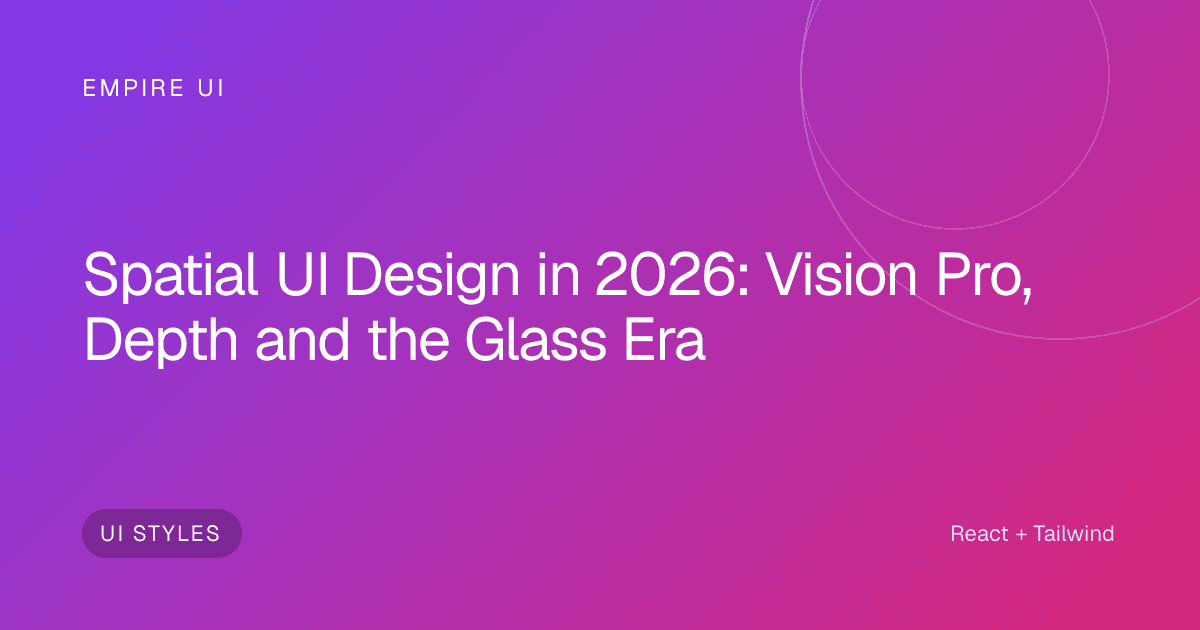 abstract glass depth layers glowing spatial UI design