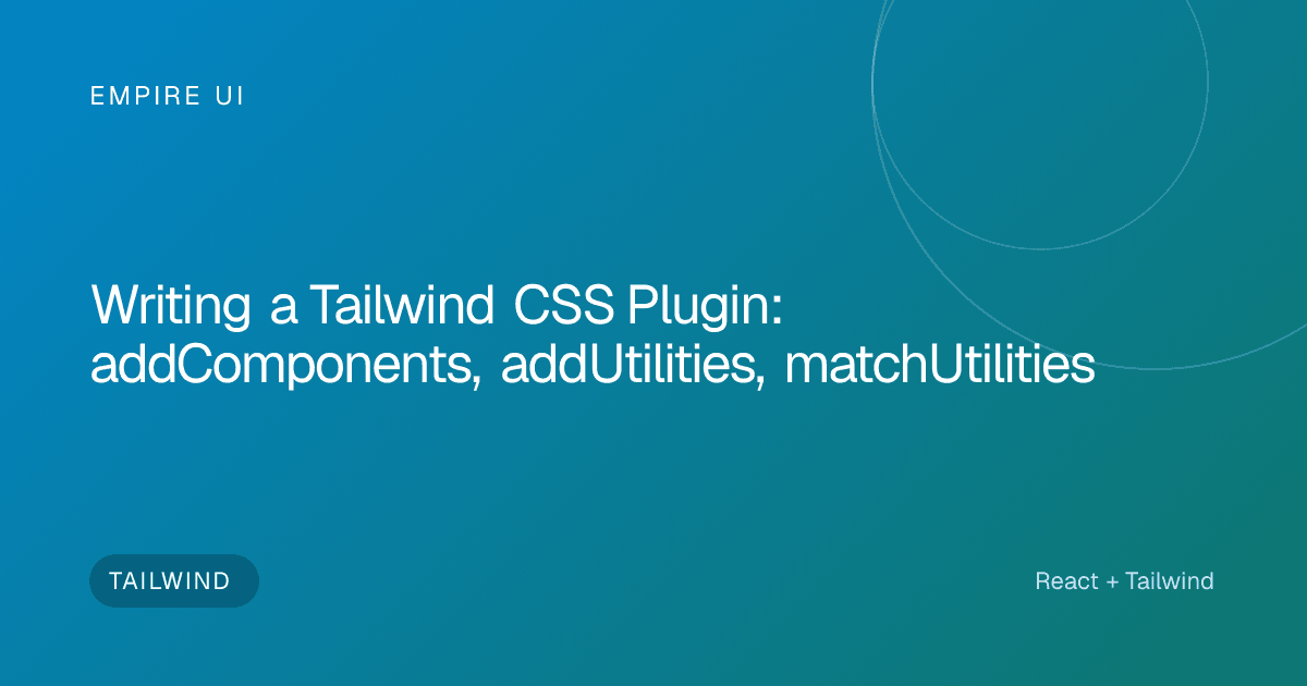 Code editor showing Tailwind CSS plugin configuration and utility classes