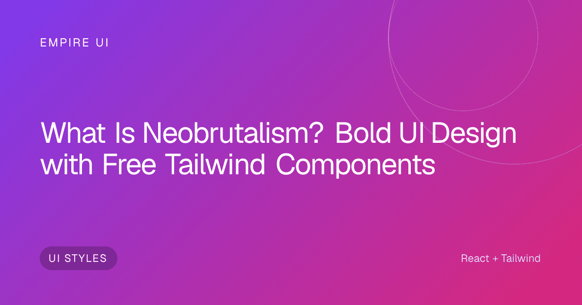 neobrutalism bold web design