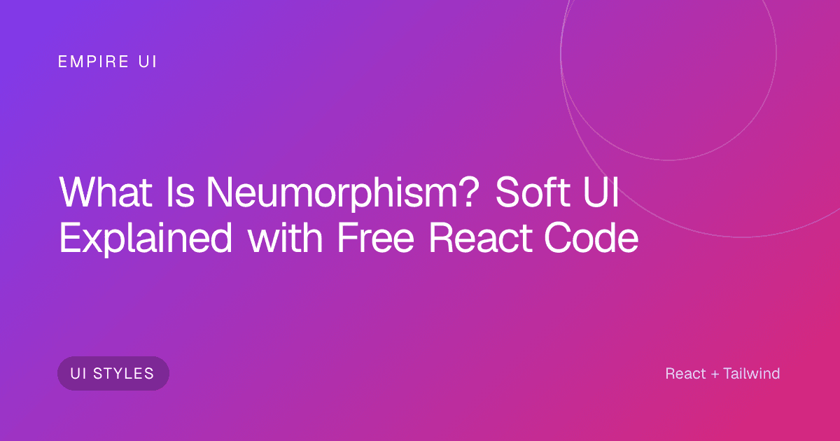 soft UI neumorphism design
